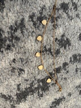 Gold Heart Charm Anklet - Women Jewelry